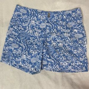 Lane Bryant Blue and White Shorts size 18